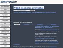Tablet Screenshot of lettrepratique.fr
